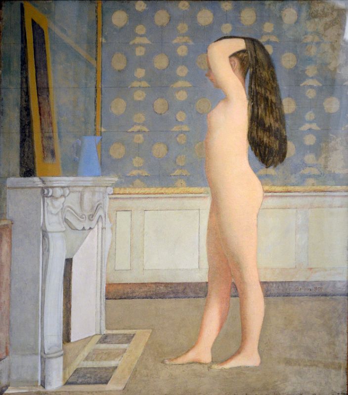 01B Nude Before A Mirror - Balthus 1955 - Robert Lehman Collection New York Metropolitan Museum Of Art